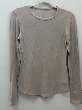 Lululemon Hold Tight Women’s Long Sleeve Crewneck Top In Riverstone Size Medium